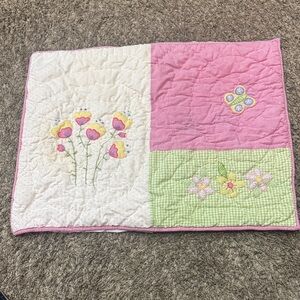 Pottery Barn Kids Pink and White pillow standard sham